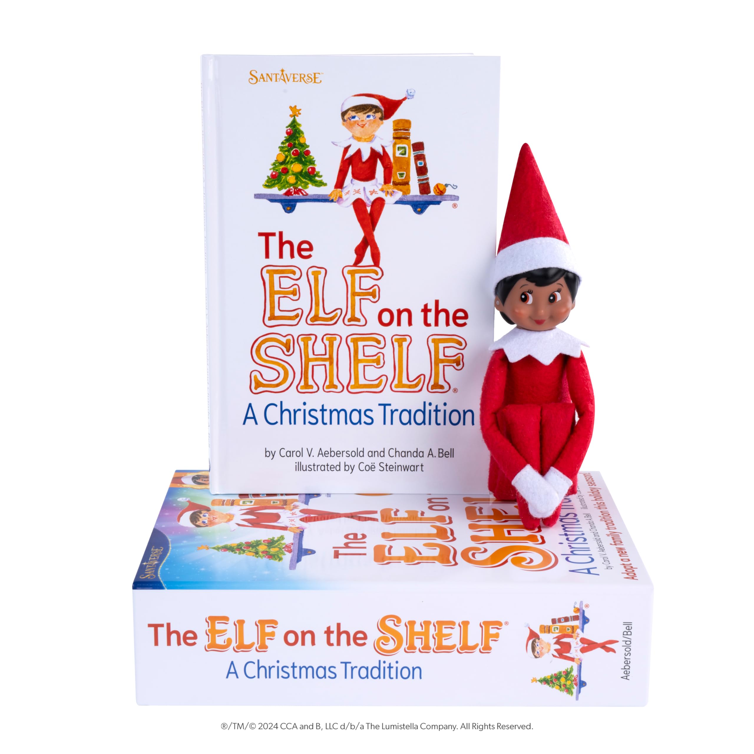 The Elf on the Shelf: A Christmas Tradition - Boy Scout Elf with Blue Eyes - Includes Artfully Illustrated Storybook, Keepsake Box and Official Adoption Certificate