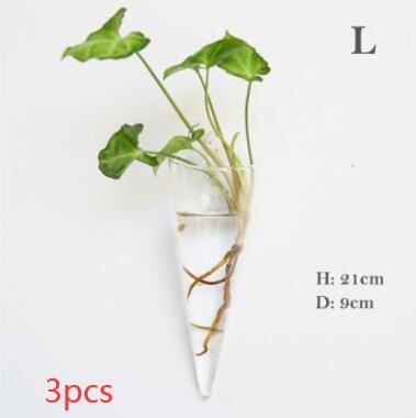 Fashion Wall Hanging Glass Flower Vase