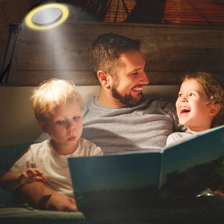 2 in 1 LED Magnifier Desk Lamp for Precision Tasks
