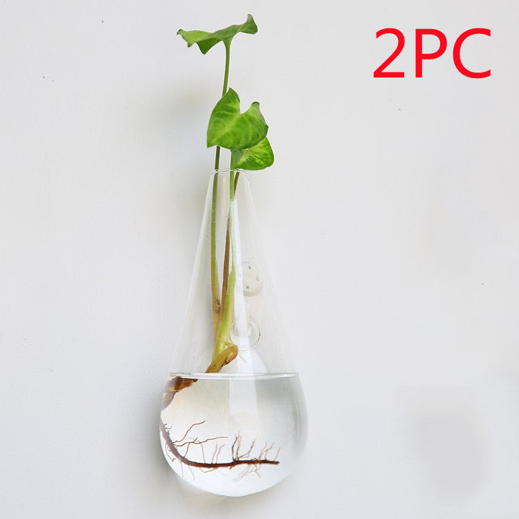 Fashion Wall Hanging Glass Flower Vase