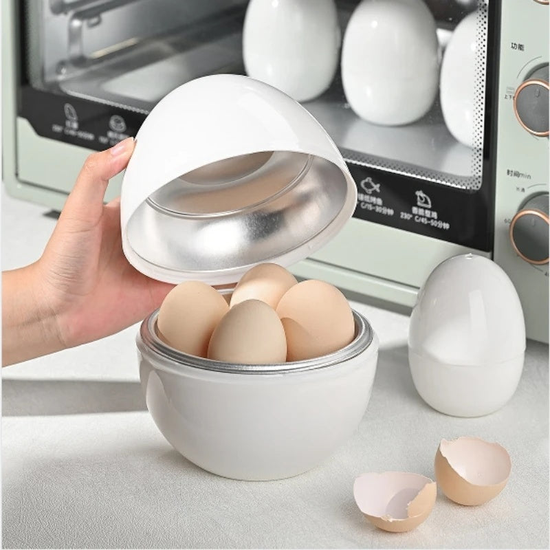 Capacity For 4 Eggs Microwave Egg Steamer Boiler Cooker