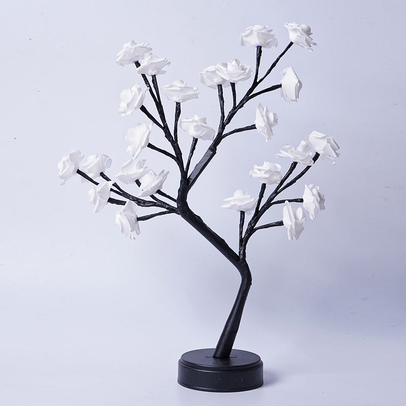 Rose Flower Tree Table Lamp