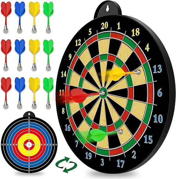 Magnetic Dart Board - 12pcs Magnetic Darts