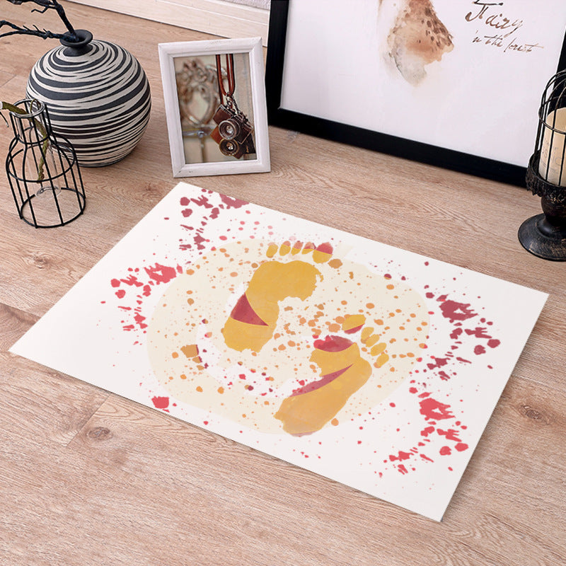 Shop Bloody Footprints Halloween Color-Changing Blood Drop Effect Foot Mat