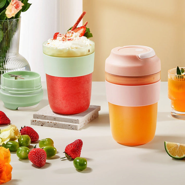 Portable Blender Juicer Cup With 4 Blades For Shakes
