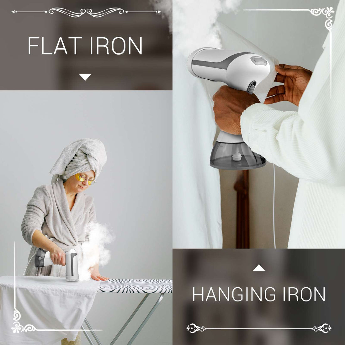 Compact Travel & Home Clothes Steamer – Fast Wrinkle Removal