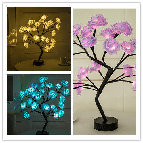 Rose Flower LED Table Lamp