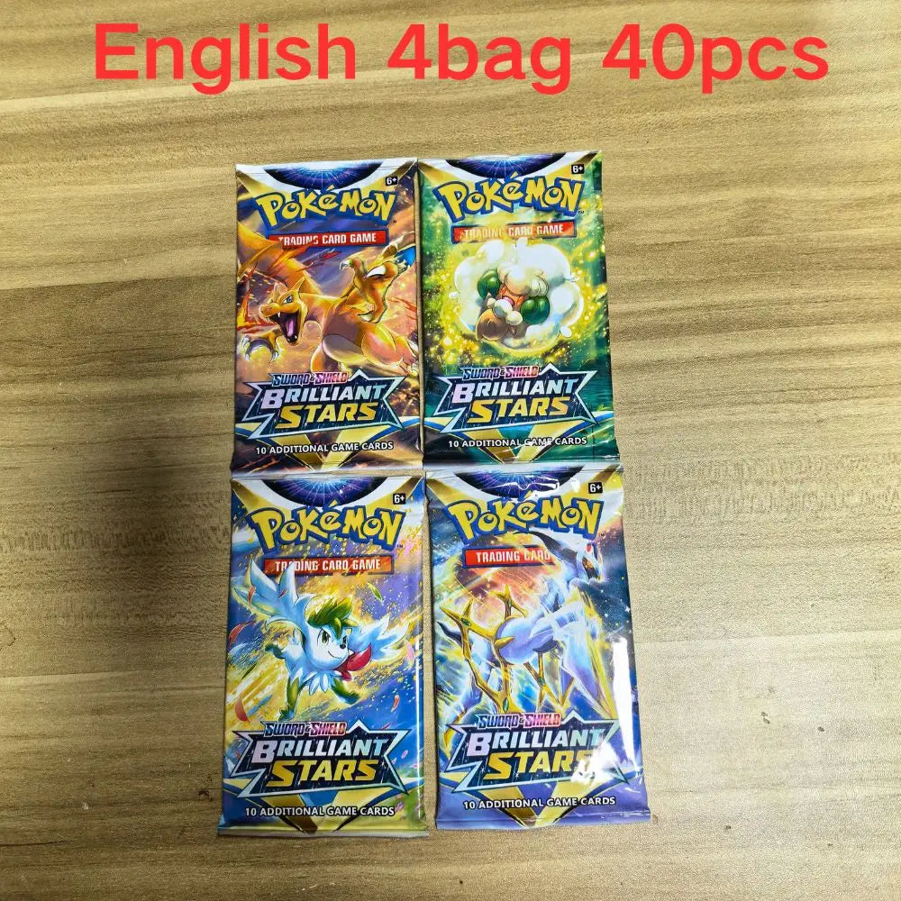 10/40PC Pokemon Card Shining Fates Style English Booster Battle Carte Trading Card Game Collection GX V EX Cards Toys Kids Gifts