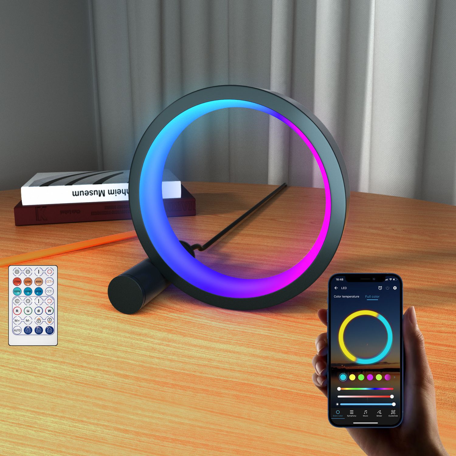 Smart LED Music Rhythm Night Light – Color-Changing Lamp
