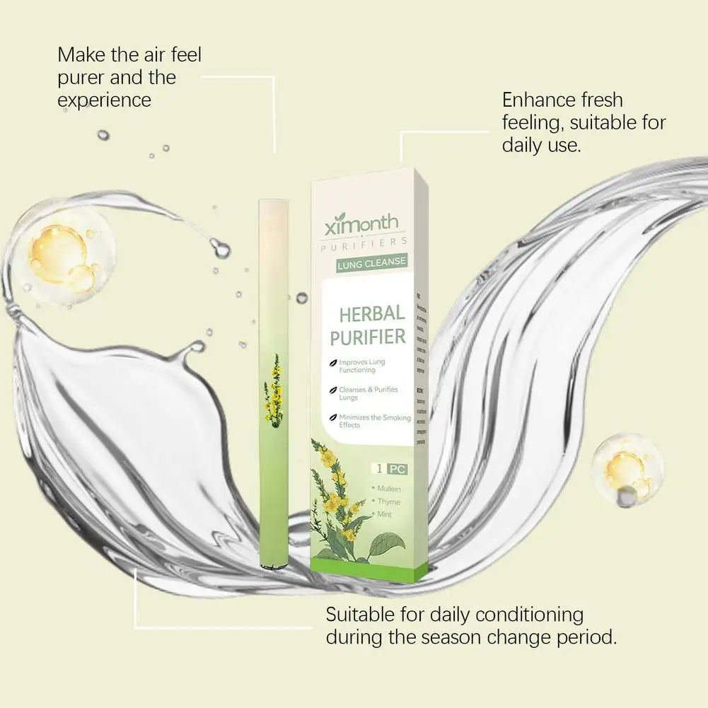 1/4PCS NEW Quitting Smoking Lung Cleansing Nasal Aspirator Improving Sleep Melatonin Diffusion Pen Herbal Blend Diffuser Set