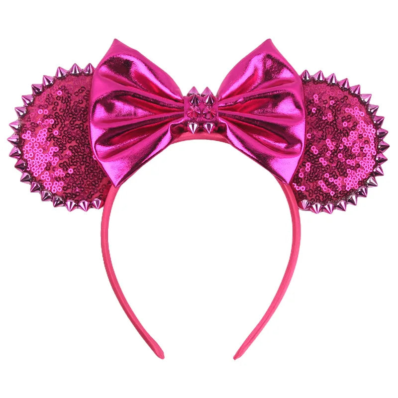 Disney Witch Bat Skeleton Ear Headband For Adults Kids Cosplay Halloween Hairband Women Girls Ghost Bows Party Hair Accessories