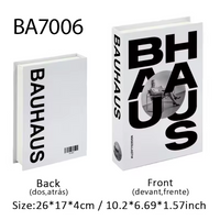 Bauhaus Luxury Fake Book Storage Box