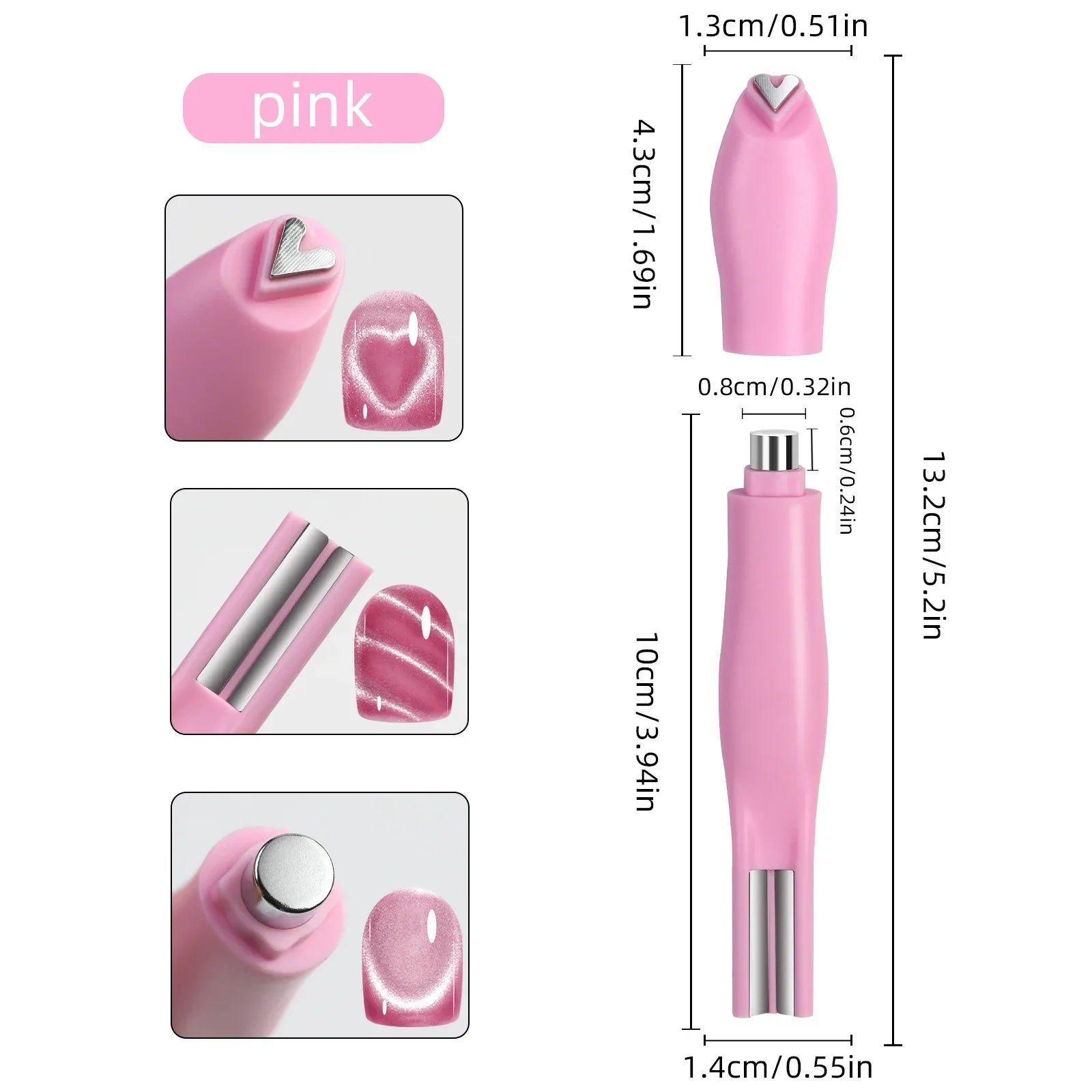 Nail Art Cat Eye Magnet Stick For Cat Eye Gel Effect Creative Ornaments Nail Props Tools Gel Special Velvet 5D Nail DIY Tool