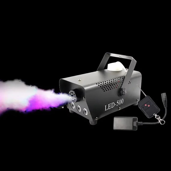 New Remote Control LED 500W Smoke Machine RGB Mixed Color Fog Machine Professional Smoke Ejector Stage Equipment LED Fogger