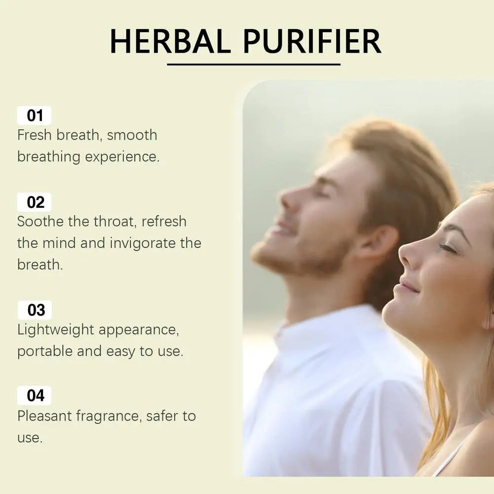 1/4PCS NEW Quitting Smoking Lung Cleansing Nasal Aspirator Improving Sleep Melatonin Diffusion Pen Herbal Blend Diffuser Set