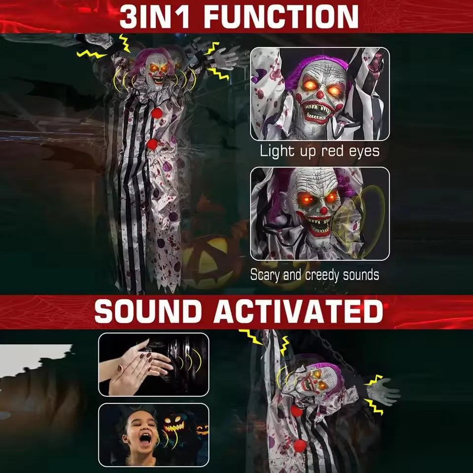 Hanging Ghost Clown