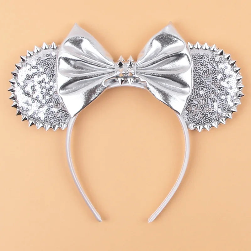 Disney Witch Bat Skeleton Ear Headband For Adults Kids Cosplay Halloween Hairband Women Girls Ghost Bows Party Hair Accessories