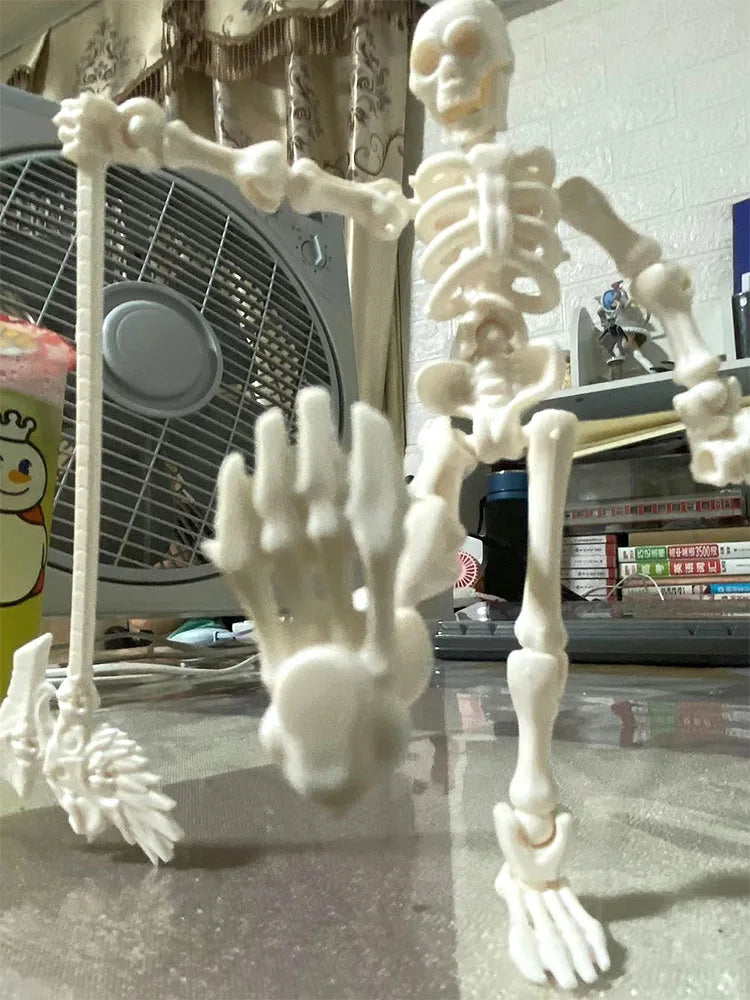  Skeleton Figure Action Skeleton Figurines With Multiple Accessories Realistic Movable Joints Model Statue For Christmas