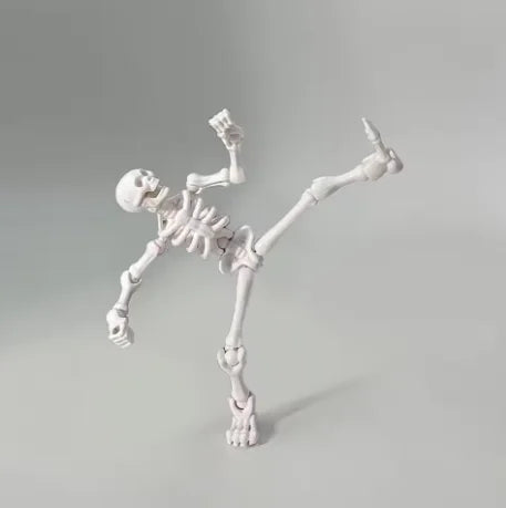  Skeleton Figure Action Skeleton Figurines With Multiple Accessories Realistic Movable Joints Model Statue For Christmas