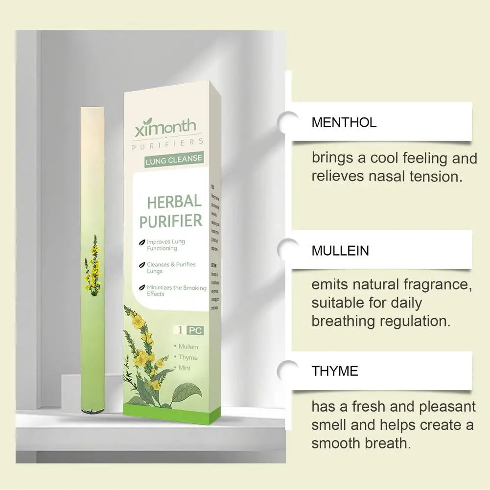 1/4PCS NEW Quitting Smoking Lung Cleansing Nasal Aspirator Improving Sleep Melatonin Diffusion Pen Herbal Blend Diffuser Set