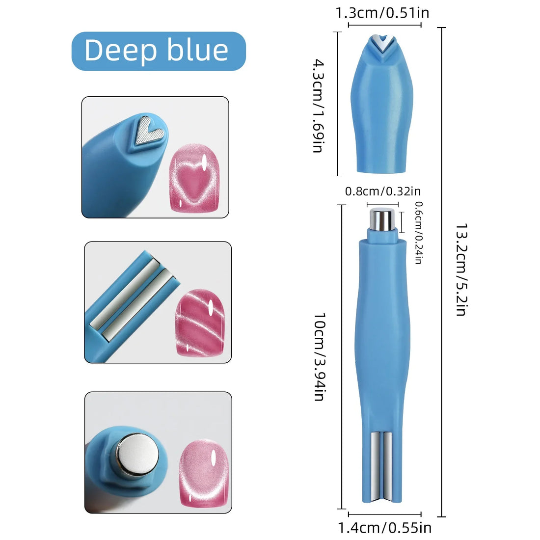 Nail Art Cat Eye Magnet Stick For Cat Eye Gel Effect Creative Ornaments Nail Props Tools Gel Special Velvet 5D Nail DIY Tool