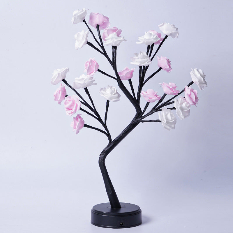 Rose Flower Tree Table Lamp