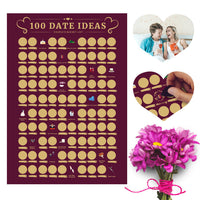 Couples Dating Scratch-Off Poster