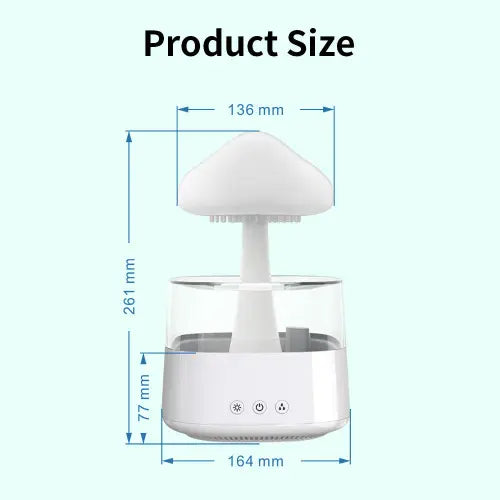 Relax, Rejuvenate, Repeat: Water Drop Mushroom Humidifier