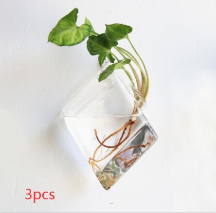 Fashion Wall Hanging Glass Flower Vase