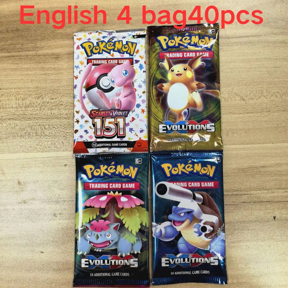 10/40PC Pokemon Card Shining Fates Style English Booster Battle Carte Trading Card Game Collection GX V EX Cards Toys Kids Gifts
