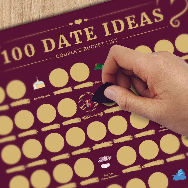 Couples Dating Scratch-Off Poster