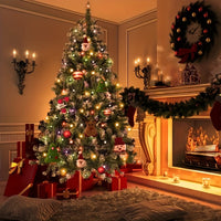 1pc 6.5ft Super Dense PET Material Artificial Christmas Tree