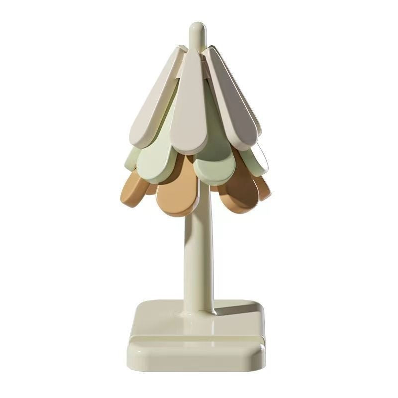 4pcs Silicone Mat Dishes Insulation Pad Tree Shape