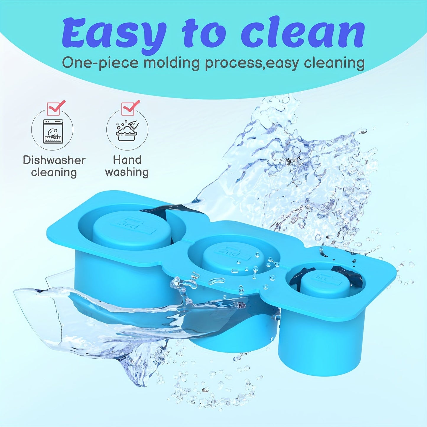 Flexible Silicone Ice Cube Tray for Cups