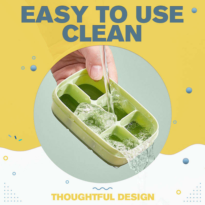 Silicone Ice Cube Mould With DIY Lid