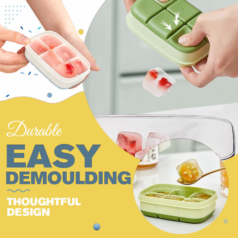 Silicone Ice Cube Mould With DIY Lid