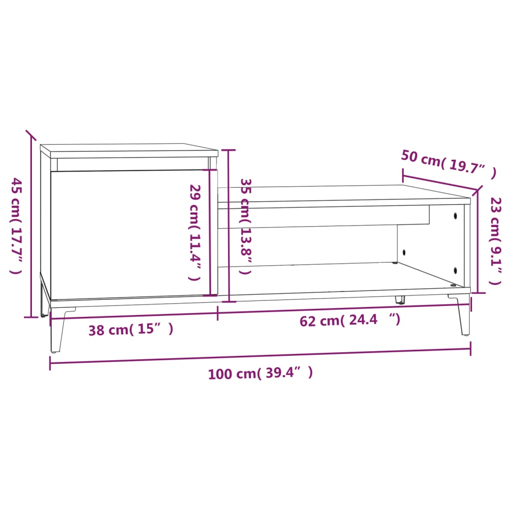 Coffee Table 100x Wood Material   Coffee Table 100x Wood Material