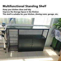 Shelf Organizer Rack Kitchen Storage Cabinet Floor Standing
